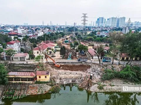 Cận cảnh công trình chống ngập khẩn cấp trị giá gần 1.000 tỷ đồng ở Hà Nội