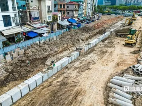 Hà Nội: Hình ảnh thi công dự án Vành đai 2,5 đoạn qua phường Xuân Đỉnh