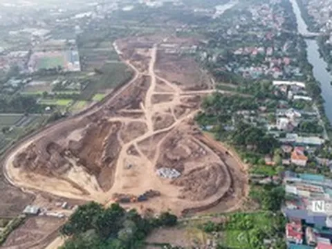 Thăm công trường thi công hồ điều hoà trị giá hơn 700 tỷ đồng ở Hà Nội