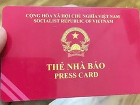 Gia hạn sử dụng Thẻ nhà báo kỳ hạn 2021-2025 đến hết ngày 30/6/2026