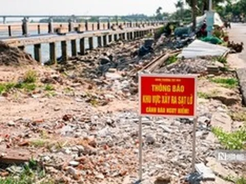 Đắk Lắk: Người dân bất an vì bờ kè Bạch Đằng sạt lở, mong sớm khởi công sửa chữa