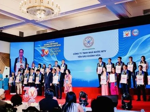 Yến sào Khánh Hòa 17 năm liên tiếp giữ danh hiệu Hàng Việt Nam Chất lượng cao