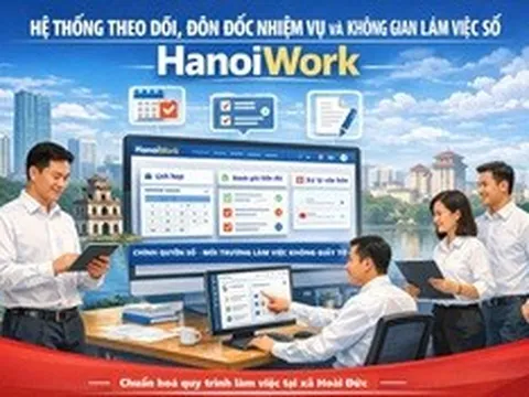 Ra mắt HanoiWork, công cụ đánh giá cán bộ theo hiệu suất công việc