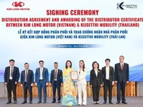 Chính thức đặt chân vào thị trường Thái Lan, KIM LONG MOTOR thiết lập nhà phân phối đầu tiên tại Đông Nam Á