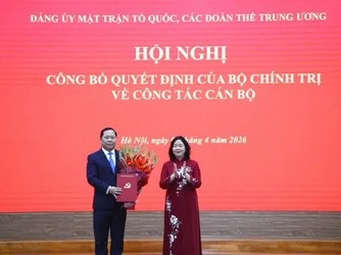 Ông Nguyễn Phi Long làm Phó Bí thư Thường trực Đảng ủy Mặt trận Tổ quốc, các đoàn thể Trung ương
