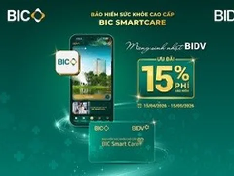BIC giảm 15% phí bảo hiểm sức khoẻ cao cấp chào mừng ngày thành lập BIDV
