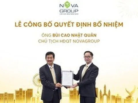 NovaGroup chuyển giao ghế Chủ tịch cho con trai ông Bùi Thành Nhơn