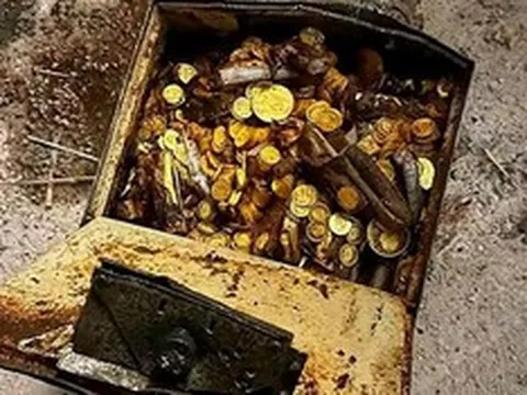 Anh thợ sửa ống nước sốc nặng khi nhặt được kho báu chứa 30kg tiền vàng