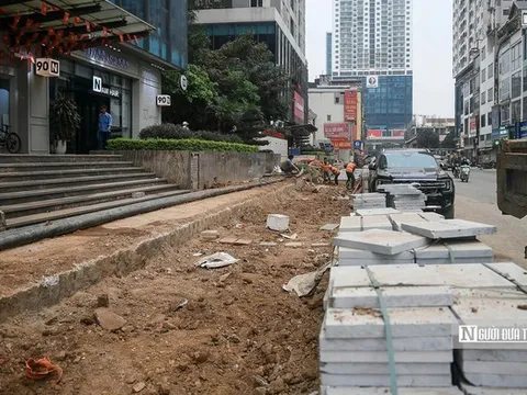 Hà Nội: Ì ạch thi công, đường Nguyễn Tuân tiếp tục lỡ hẹn?