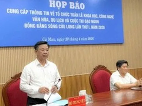 Cà Mau tổ chức Tuần lễ Khoa học, công nghệ, văn hóa, du lịch quy mô lớn năm 2026