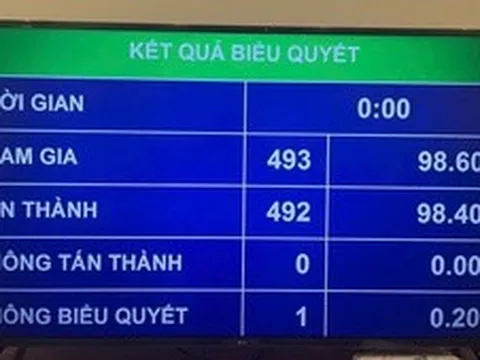 Quốc hội biểu quyết thông qua Luật Tiếp cận thông tin (sửa đổi)