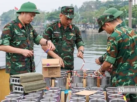 Cận cảnh trận địa pháo chào mừng dịp Giỗ Tổ 2026