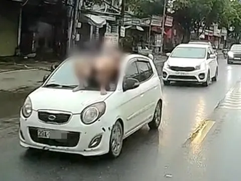 Vụ việc nam thanh niên nằm trên nắp capo ô tô đang chạy, công an vào cuộc xử lý
