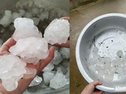 Nghệ An: Mưa đá “khủng” trút xuống hư hỏng tài sản, sét đánh bể chứa khiến khoảng 2.000 tấn mật tràn ra ngoài