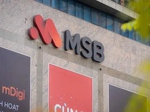 MSB lãi gần 1.900 tỷ đồng quý I/2026