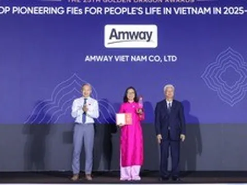 Amway Việt Nam ghi dấu lần thứ 10 được vinh danh giải thưởng Rồng Vàng
