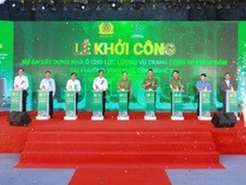 Khởi công Dự án xây dựng nhà ở cho lực lượng công an tại Nghệ An