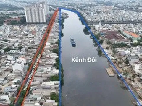 Tp.HCM chuẩn bị di dời gần 5.800 hộ dân ven kênh Đôi, mở rộng đường Phạm Thế Hiển lên 30m