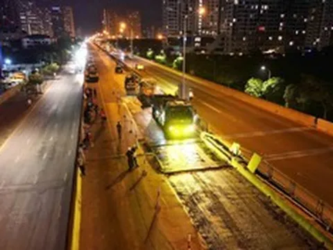 Tạm dừng lưu thông một đoạn Vành đai 3 trên cao để sửa chữa khẩn cấp do nắng nóng kéo dài