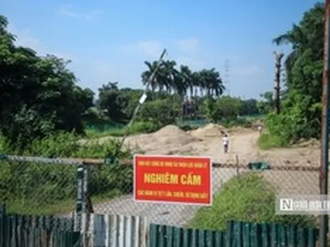 Hà Nội: Rào chắn loạt bãi cát tại xã Thiên Lộc