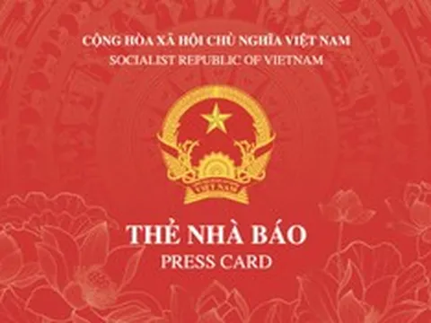 Bộ Văn hóa, Thể thao và Du lịch công bố mẫu thẻ nhà báo 2026