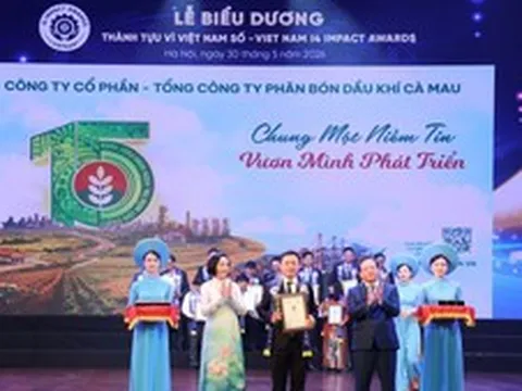 PVCFC:  Được được vinh danh ở 3 hạng mục tại Vietnam I4 Impact Awards 2026