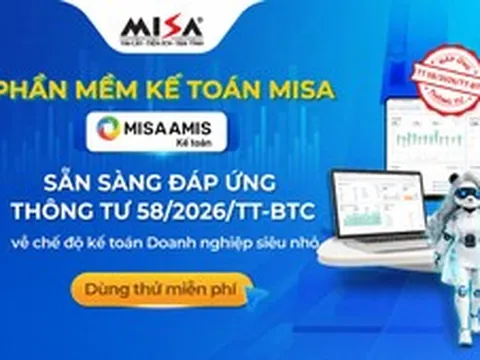 Phần mềm MISA tích hợp AI cho kế toán doanh nghiệp siêu nhỏ
