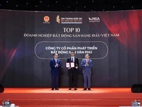 Văn Phú được vinh danh Top 10 Doanh nghiệp bất động sản hàng đầu Việt Nam