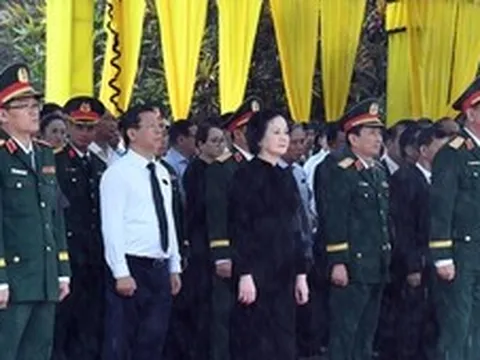 Phó Thủ tướng Phạm Thị Thanh Trà dự Lễ truy điệu, an táng hài cốt liệt sĩ tại Quảng Ngãi