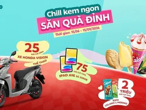 Săn Honda Vision và iPad cùng Celano & Merino hè 2026