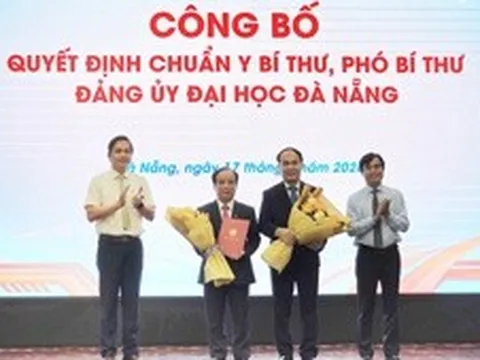 Công bố quyết định chuẩn y Bí thư, Phó Bí thư Đảng ủy Đại học Đà Nẵng