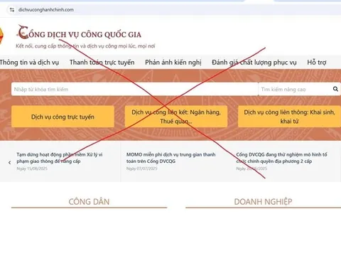 Cảnh báo website giả mạo Cổng Dịch vụ công Quốc gia để lừa đảo