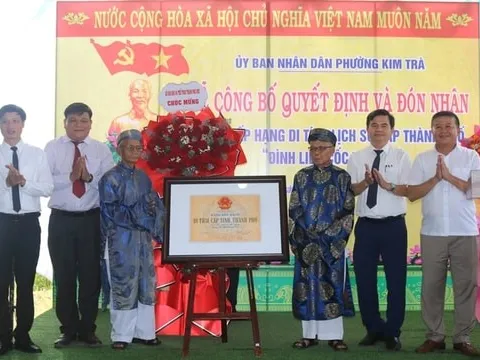 Công bố xếp hạng đình Liễu Cốc Thượng là Di tích cấp TP Huế