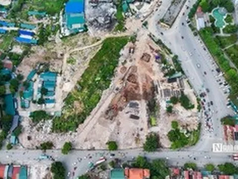 Hà Nội: Thi công rầm rộ tại nút giao Phạm Tu - đường 70
