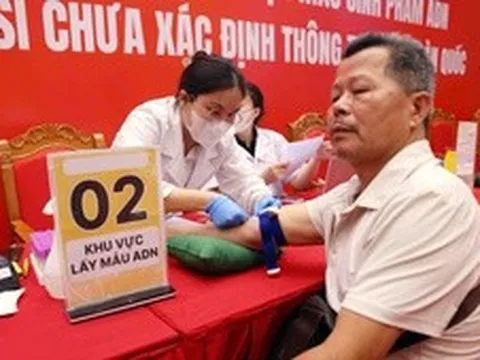 Thu nhận 300.000 mẫu ADN, đẩy nhanh xác định danh tính hài cốt liệt sĩ