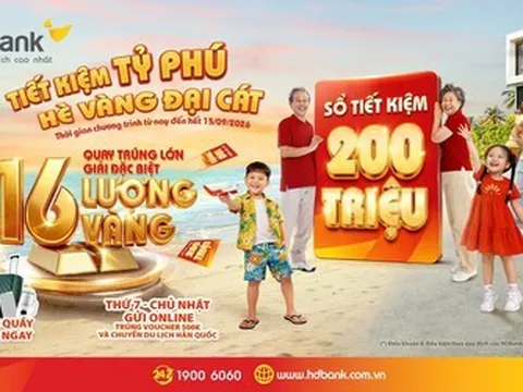 Hàng chục khách hàng HDBank trúng thưởng sổ tiết kiệm “trăm triệu” và chuyến du lịch Hàn Quốc hấp dẫn