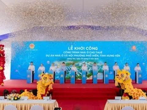 Vingroup khởi công công trình nhà ở cho thuê dự án nhà ở xã hội phường Phố Hiến, tỉnh Hưng Yên