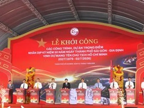 TPHCM khởi công đồng loạt 8 dự án trọng điểm chào mừng 50 năm Thành phố vinh dự mang tên Bác