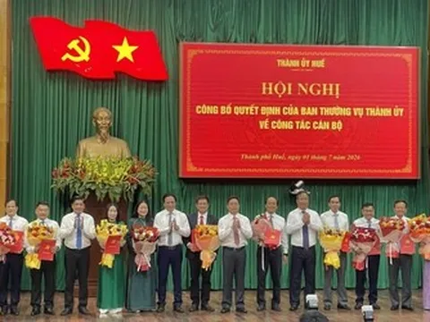 Huế điều động, bổ nhiệm hàng loạt giám đốc sở