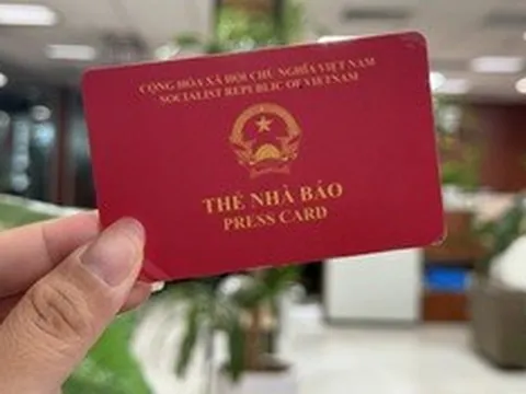 Tiếp tục kéo dài thời hạn sử dụng thẻ nhà báo đến 30/9/2026