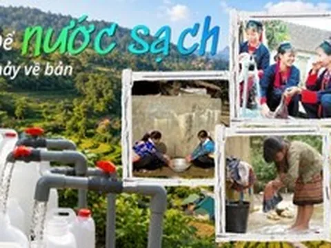 Để nước sạch chảy về bản
