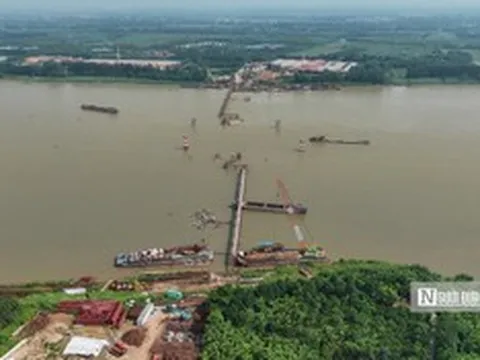 Hà Nội: Cầu Vân Phúc hơn 3.400 tỷ đồng sau gần 1 năm thi công