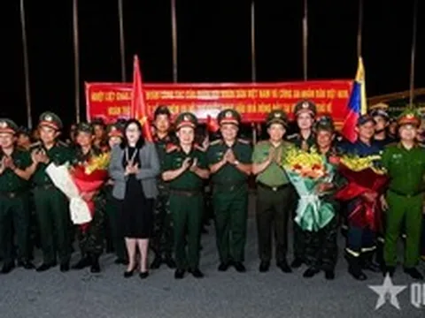 Đoàn cứu hộ, cứu nạn Việt Nam trở về nước, hoàn thành nhiệm vụ tại Venezuela