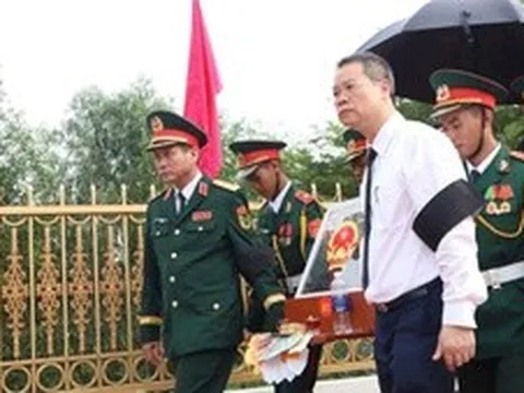 Đà Nẵng: Truy điệu, an táng hài cốt các liệt sĩ vừa được quy tập trong hang Đá Sập