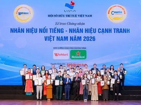 Nhà xuất bản Giáo dục Việt Nam được vinh danh trong "Top 20 Nhãn hiệu nổi tiếng Việt Nam" năm 2026