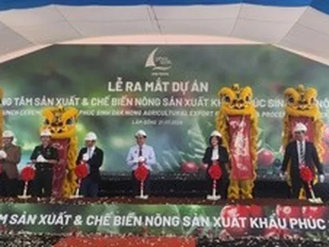 Tập đoàn Phúc Sinh khởi công Trung tâm sản xuất và chế biến nông sản quy mô lớn tại Lâm Đồng