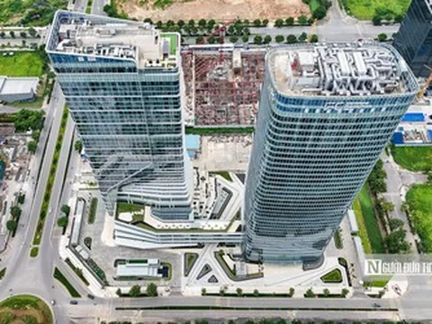 Hà Nội: Toàn cảnh tháp tài chính tại trung tâm kinh tế mới Tây Hồ Tây