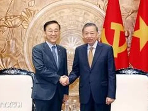 Tổng Bí thư, Chủ tịch nước Tô Lâm tiếp Bộ trưởng Đất đai, Cơ sở hạ tầng, Giao thông Hàn Quốc