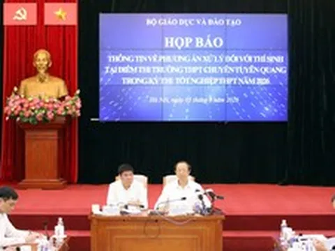 Tổ chức thi lại tất cả các môn tại Điểm thi Trường THPT Chuyên Tuyên Quang vào ngày 14-15/8