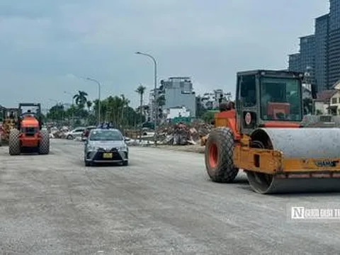 Hiện trạng tiến độ tuyến đường vừa được Chủ tịch Hà Nội kiểm tra